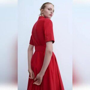 ZARA ZW COLLECTION POPLIN DRESS